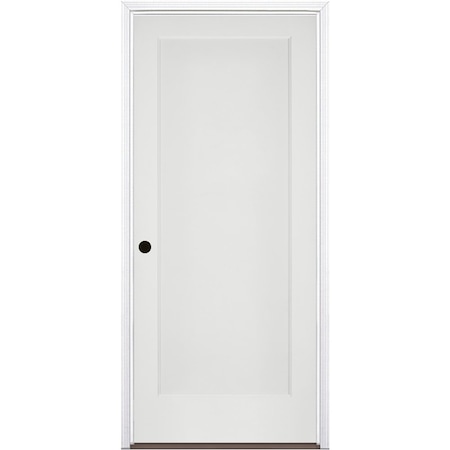 Codel Doors 32"x80"x1-3/4" Primed 1-Panel Int Flat Panel w/Ovolo Bead 20min Fire Rated 6-9/16" RH Prehung Door 2868134PRI802020MRH1DB6916